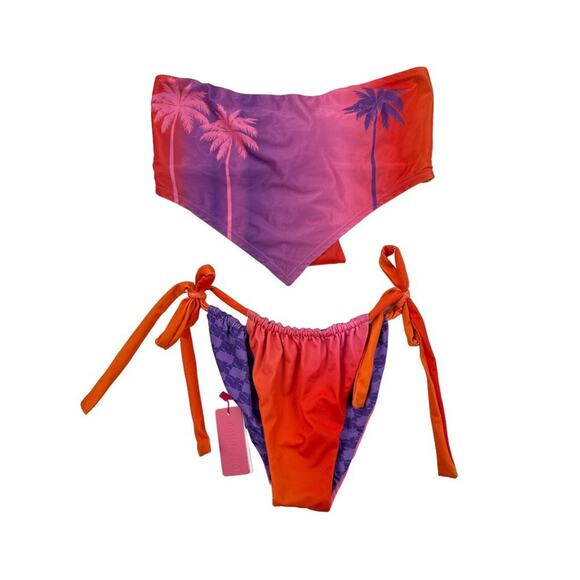 Solkissed - Tiana Maverick Bikni in Orange and Purple - Picture 1 of 4
